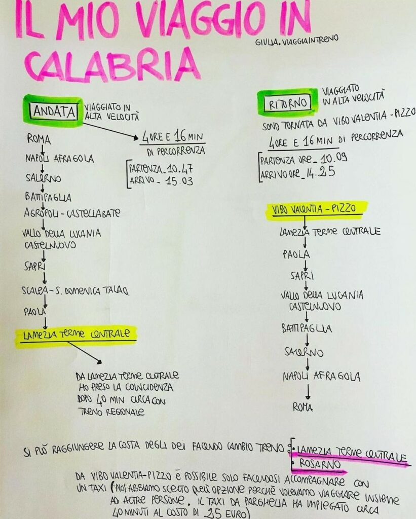 Il viaggio di @giulia.viaggiaintreno in Calabria, 12 settembre 2022