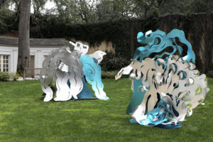 Sculture di Matteo Cibic della mostra Lakapoliesis